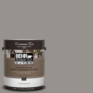 BEHR Premium Plus Ultra 1 Gal. #UL260 5 Elephant Skin Flat Exterior Paint 485401