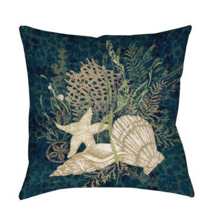 Thumbprintz Sea Shells Vignette Indoor/ Outdoor Throw Pillow