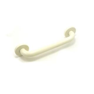 WingIts Premium 12 in. x 1.25 in. Polyester Painted Stainless Steel Grab Bar in Almond (15 in. Overall Length) WGB5YS12BI