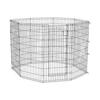 midwest pets Life Stages 30 in x 24 in Black Metal Indoor/Outdoor Exercise Pen