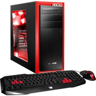 iBUYPOWER NZXT Source 210 USB 3.0 Gaming Chassis, Red