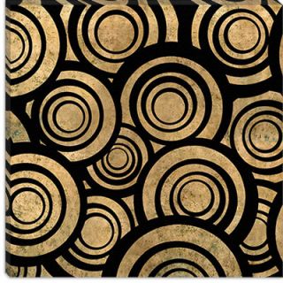 iCanvasArt Modern Art Overlapping Circle Pattern Graphic Art on Canvas