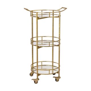 Sterling Gold Leaf Bar Cart   17650586   Shopping