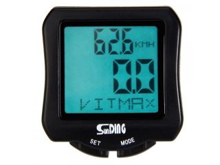 SD 570 Wired Luminous Bicycle Computer Speedometer Black
