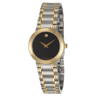 Movado Womens Stiri Stainless Steel and Yellow Goldplated Swiss