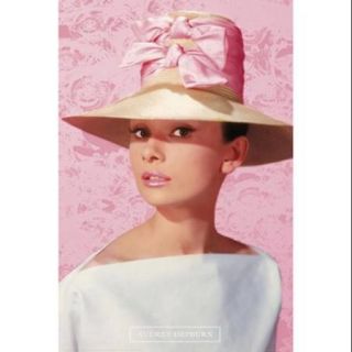 Audrey Hepburn   Pink Hat Poster Print (24 x 36)