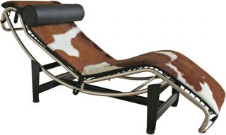 Cow Hide Cover Chaise Lounge  ™ Shopping