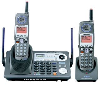 Panasonic KX TG6502 5.8GHz Two line Expandable Phone System