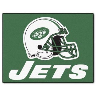 FANMATS New York Jets 2 ft. 10 in. x 3 ft. 9 in. All Star Rug 5810