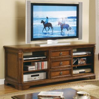 Hooker Brookhaven 64 in. TV Console   Distressed Medium Clear Cherry   TV Stands