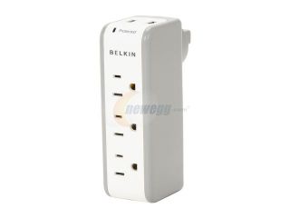 Open Box Belkin BZ103050 TVL Mini Surge Protector with 2 USB Charger   Wall Mount