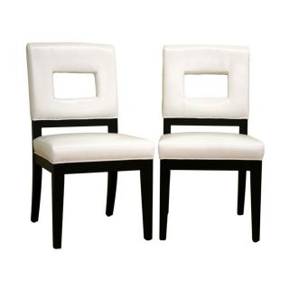 Baxton Studio Set of 2 Baxton White Side Chairs
