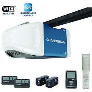 Chamberlain 3/4 HPS Smartphone Controlled Wi Fi Belt Drive Garage Door Opener with Ultra Quiet Operation HD750WF