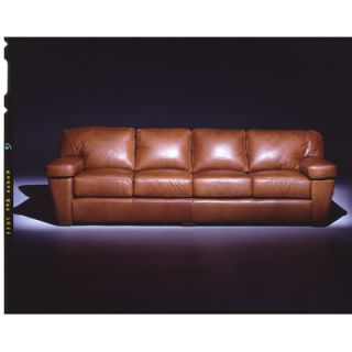 Omnia Furniture Prescott 4 Seat Sofa Leather Living Room Set