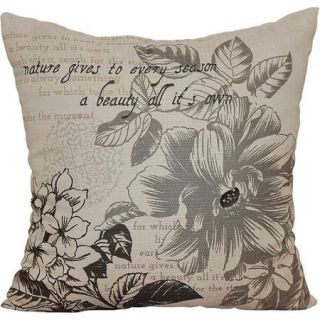 Better Homes and Gardens Floral Stamp Pillow
