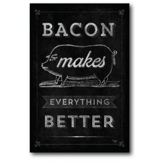 Courtside Market Farmhouse Canvas Bacon Makes it Better Framed Gallery Wrapped Canvas