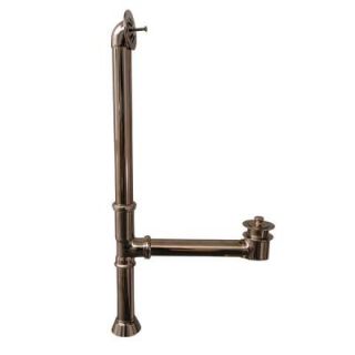 Barclay Products 1 1/2 in. Leg Tub Drains with Twist and Lift Stopper in Polished Nickel 5599 PN