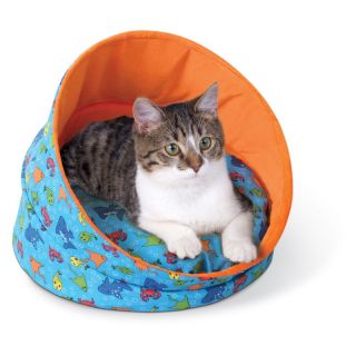 K&H Pet Products Kitty Cave Fish   Orange   Cat Beds