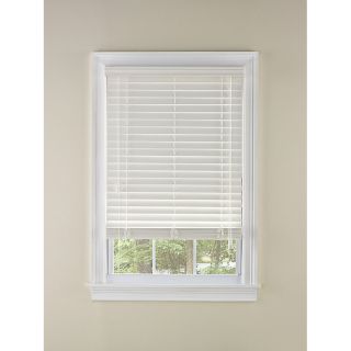 Custom Size Now by Levolor 2 in White Faux Wood Room Darkening Plantation Blinds (Common 48 in; Actual 47.5 in x 64 in)