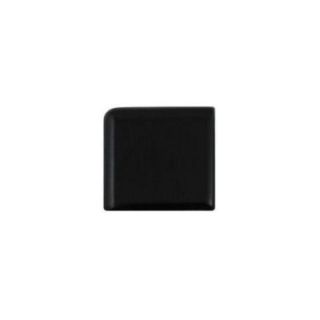 Daltile Semi Gloss Black 2 in. x 2 in. Ceramic Bullnose Outside Corner Wall Tile K111SN42691P2