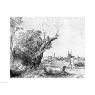 View of Omval, near Amsterdam, 1645 Poster Print by Rembrandt van Rijn (24 x 18)