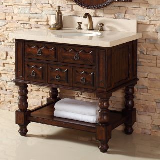 James Martin Furniture Castilian 36 in. Single Vanity   Aged Cognac   Single Sink Vanities