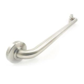 WingIts Platinum Designer Series 42 in. x 1.25 in. Grab Bar Taper in Satin Stainless Steel (45 in. Overall Length) WPGB5SN42TAP