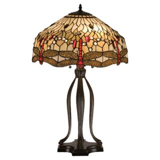 Meyda Tiffany Tiffany Hanginghead Dragonfly 30.5 H Table Lamp with