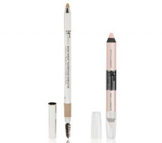 IT Cosmetics Brow Perfector Auto 5 in 1 Gel & Brow Lift Pencil Duo —