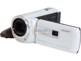 SONY HDR PJ380/W White 1/5.8" CMOS 3.0" 230K LCD 30X Optical Zoom Full HD HDD/Flash Memory Camcorder