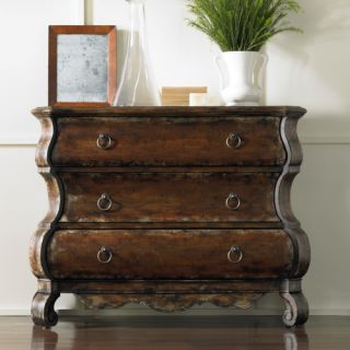 Hooker Furniture 3 Drawer Shaped Chest   Decorative Chests