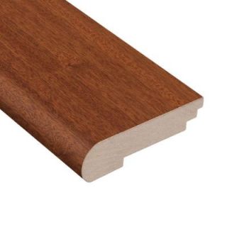 Home Legend Matte Chamois Mahogany 3/8 in. Thick x 3 1/2 in. Wide x 78 in. Length Hardwood Stair Nose Molding HL303SNH