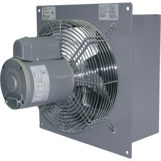 Canarm Wall Exhaust Fan — 16in., Variable Speed, 1/3 HP, 2,370 CFM, Model# S16-EVD  Enclosed Exhaust Fans