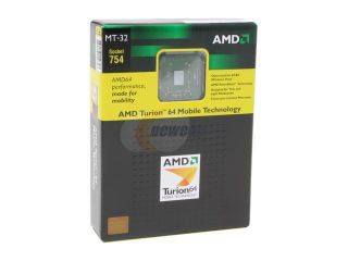 AMD Turion 64 MT32 Lancaster 1.8 GHz 512KB L2 Cache Socket 754 Single Core TMSMT32LDWOF Processor