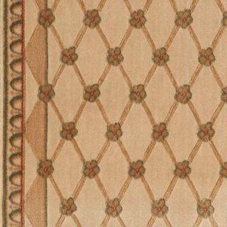 Nourtex Chelsea Trellis   Color Ivory 9 in. Carpet Border 283405