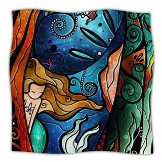 KESS InHouse Fathoms Below Mermaid Microfiber Fleece Throw Blanket
