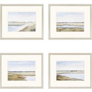 Paragon Marshes Giclee by Coggins 4 Piece Framed Painting Print Set