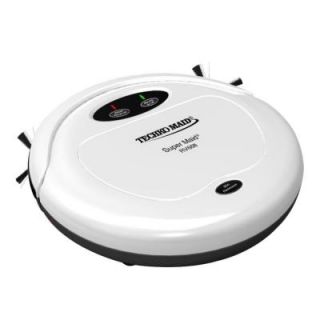 Techko Maid Super Maid Robotic Vacuum with High Speed Sweeper and Mop Machine in White RV668 W