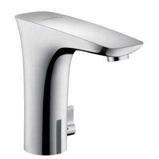 Hansgrohe PuraVida Electronic Single Hole Touchless Bathroom Faucet with Temperature Control in Chrome 15170001
