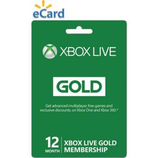 Xbox Live 12 Month Gold Membership 
