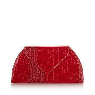 JOY & IMAN Luxe Patent Evening Clutch   7571233