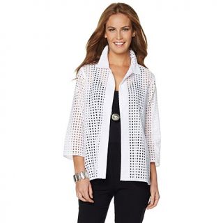 MarlaWynne Eyelet Shirt/Jacket Topper   8017745