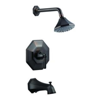 Design House Barcelona Single Handle 1 Spray Tub and Shower Faucet in Brushed Bronze 525592