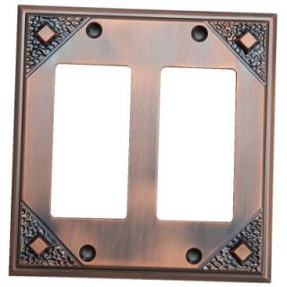 Atlas Homewares Craftsman 2 Rocker Metal Wall Plate   Copper MDR C