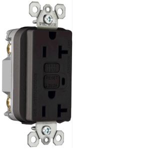Pass & Seymour/Legrand 20 Amp 125 Volt Black GFCI Decorator Outlet