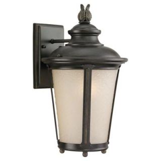 Sea Gull Lighting Cape May 1 Light Outdoor Burled Iron Wall Mount Fixture 89341BLE 780