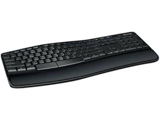 Microsoft V5S 00003 Black USB RF Wireless Ergonomic Sculpt Comfort Keyboard for Business French (Canada)