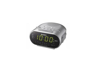 SONY Automatic Time Set Clock Radio with Dual Alarm ICFC318WHITE