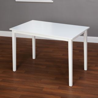 Simple Living Shaker Dining Table in White   14794470  