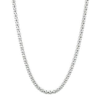 Jewelry by Dawn Sterling Silver Popcorn Style 18 Inch Chain Necklace